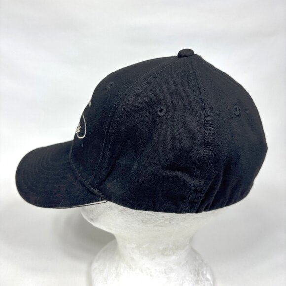 Simms Fishing Dan Bailey Fly Shop Black Embroidered Sandwich Bill Cap Hat OSFM - Picture 3 of 7